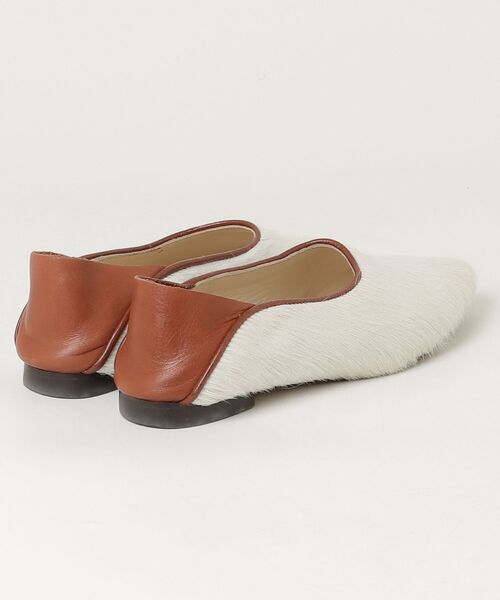 「MOHI」 フラットパンプス 35 ホワイト レディース_画像2