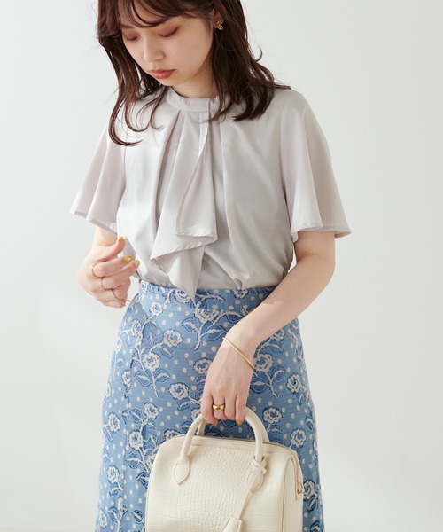 「natural couture」 半袖ブラウス FREE ブラウン レディース_画像2