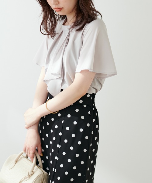 「natural couture」 半袖ブラウス FREE ブラウン レディース_画像5