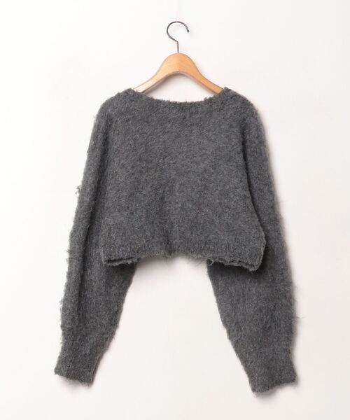 「OLIVE des OLIVE」 ニットカーディガン FREE グレー レディース_画像2