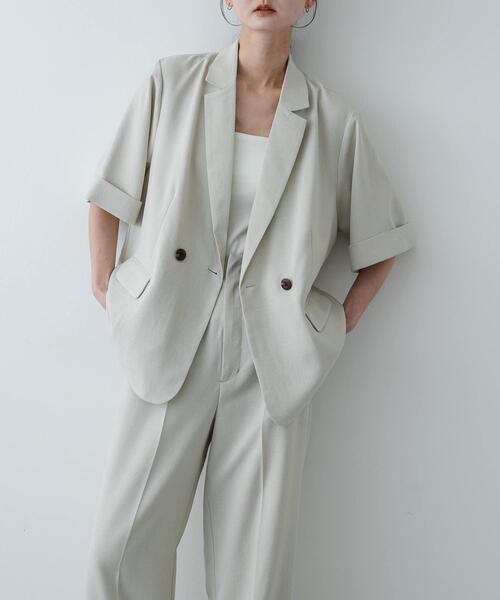 uvカット コート アウター 「一部WEB限定カラー」「UR TECH DRYLUXE」リネンライクジャケット レディースの画像