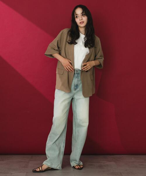 uvカット コート アウター 「一部WEB限定カラー」「UR TECH DRYLUXE」リネンライクジャケット レディースの画像
