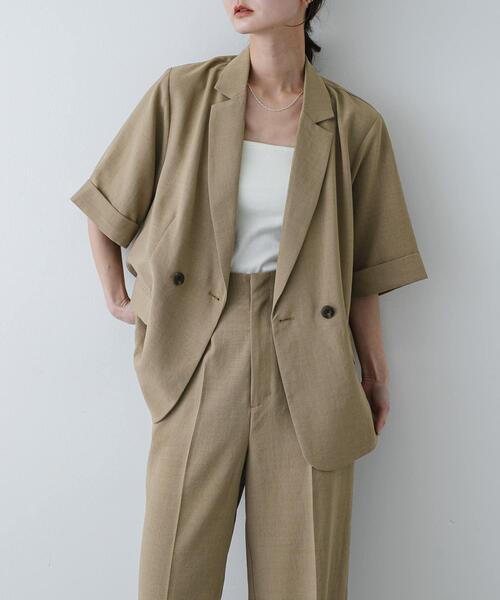 uvカット コート アウター 「一部WEB限定カラー」「UR TECH DRYLUXE」リネンライクジャケット レディースの画像