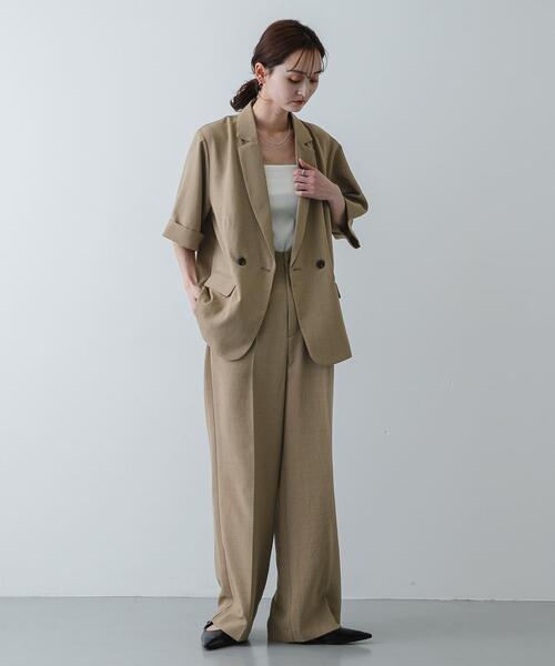 uvカット コート アウター 「一部WEB限定カラー」「UR TECH DRYLUXE」リネンライクジャケット レディースの画像