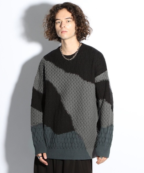 HARE（ハレ） 長袖ニット FREE ブラック メンズ : ZOZOTOWN Yahoo!店