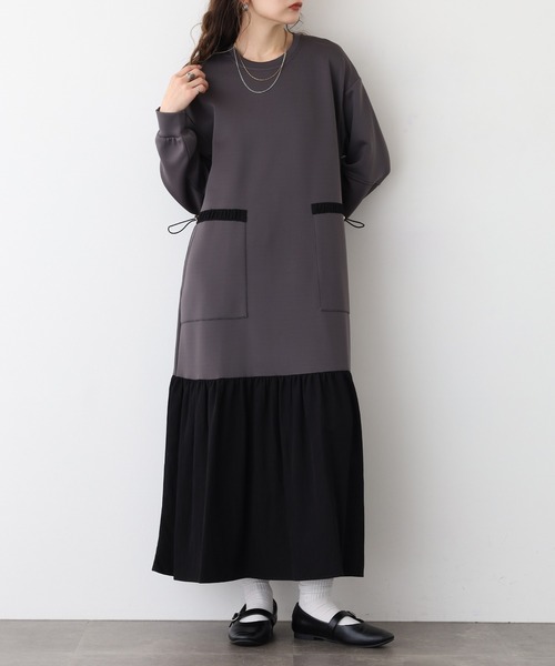 「Anna Nicola」 長袖ワンピース 38 ブラック レディース_画像3