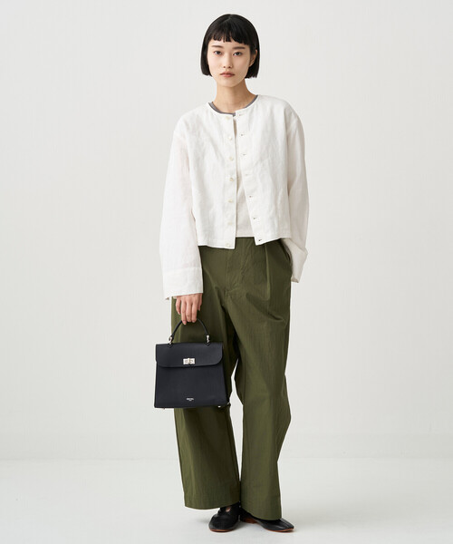 [最終価格]ORCIVAL オーシバル ノーカラージャケット クルーネック ORCIVAL（オーシバル） ジャケット ノーカラージャケット | リネン