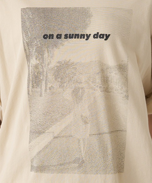 tシャツ テキストアートプリントTシャツ レディースの画像