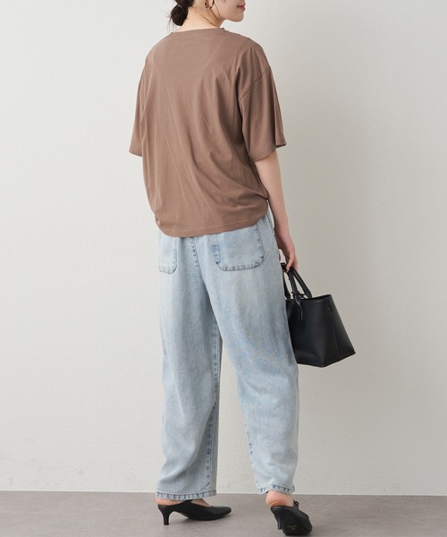 tシャツ テキストアートプリントTシャツ レディースの画像