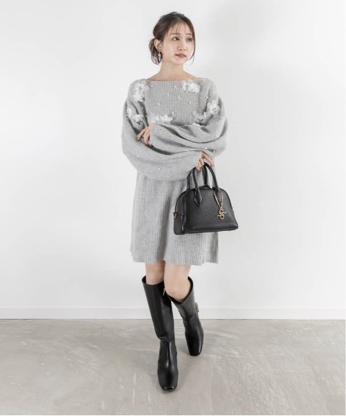 「RANDA」 ロングブーツ S ブラック レディース_画像6
