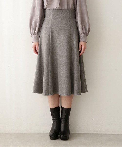「PROPORTION BODY DRESSING」 フレアスカート MEDIUM グレー レディースの画像