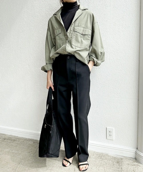 「Spick \u0026 Span」 スラックス 38 チャコールグレー レディースの画像