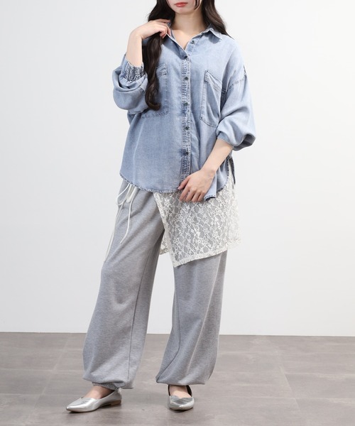 hunch（ハンチ） ブラウス シャツ 4．5オンス テンセルデニム