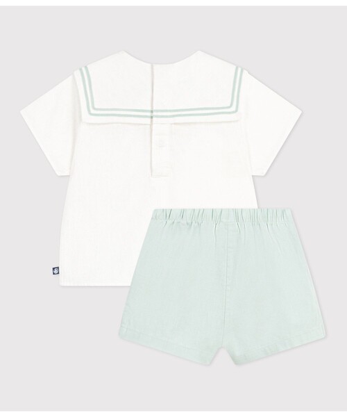 ブラウス シャツ セーラーカラー ベビー２点セット キッズ 子供服の画像