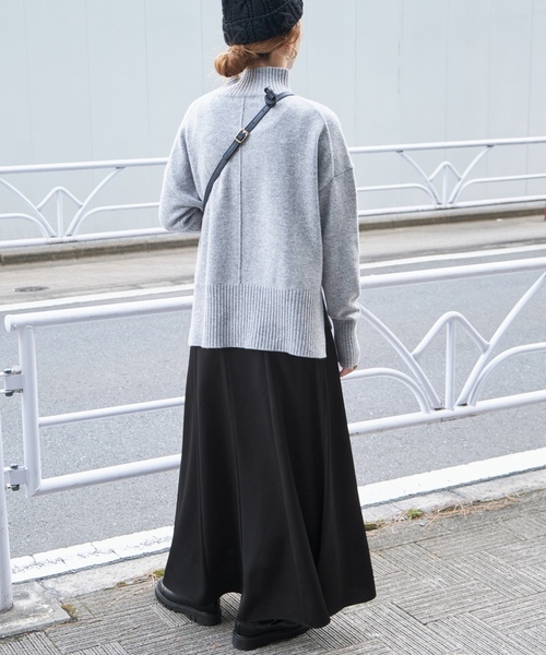 「B.C STOCK」 フレアスカート MEDIUM チャコールグレー レディース_画像6