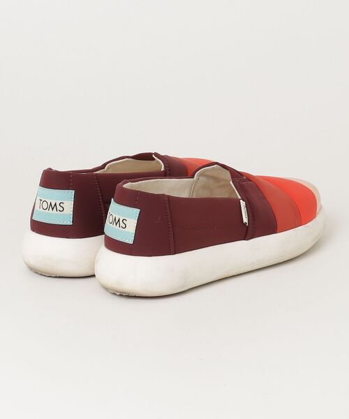 「TOMS」 スリッポン 23cm レッド レディース_画像2