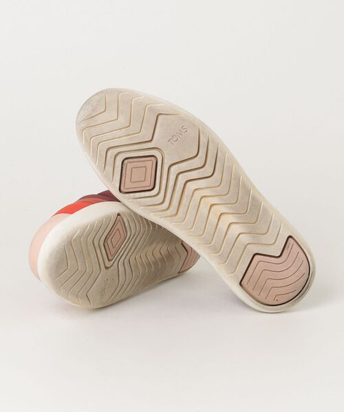 「TOMS」 スリッポン 23cm レッド レディース_画像3