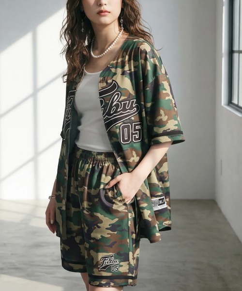 FUBU（フブ） シャツ 半袖 「FUBU/フブ」PATCH BASEBALL SHIRTS/パッチ