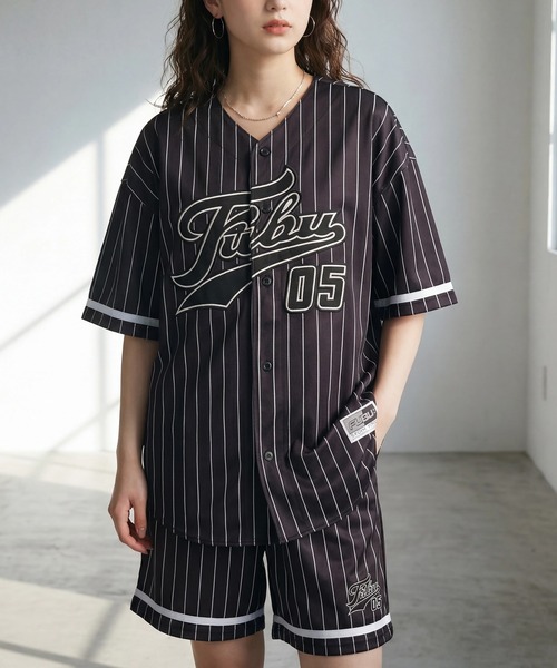 FUBU（フブ） シャツ 「FUBU/フブ」PATCH BASEBALL SHIRTS/パッチ付き