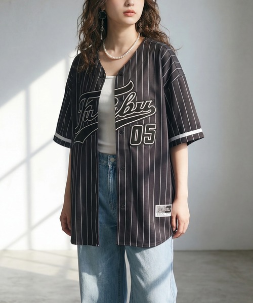 FUBU（フブ） シャツ 「FUBU/フブ」PATCH BASEBALL SHIRTS/パッチ付き