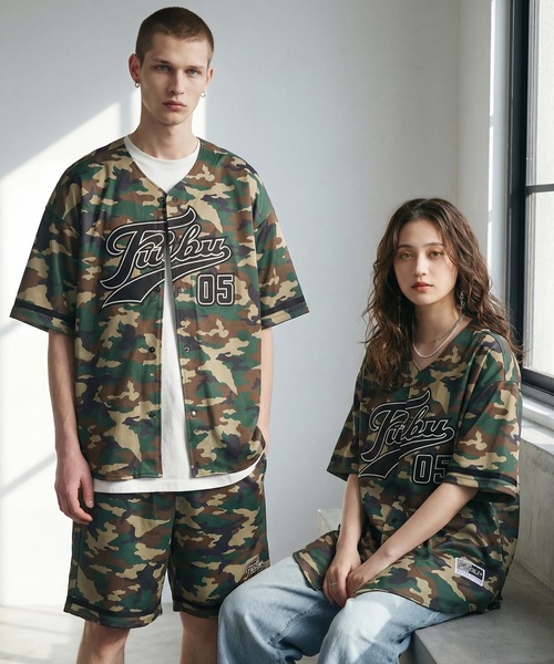 FUBU（フブ） シャツ 「FUBU/フブ」PATCH BASEBALL SHIRTS/パッチ付き
