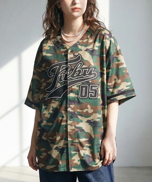 FUBU（フブ） シャツ 「FUBU/フブ」PATCH BASEBALL SHIRTS/パッチ付き