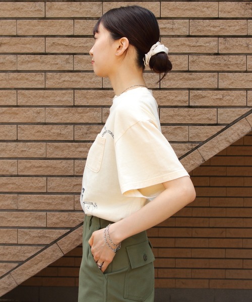 「THE SHINZONE」 半袖Tシャツ FREE ナチュラル レディース_画像2