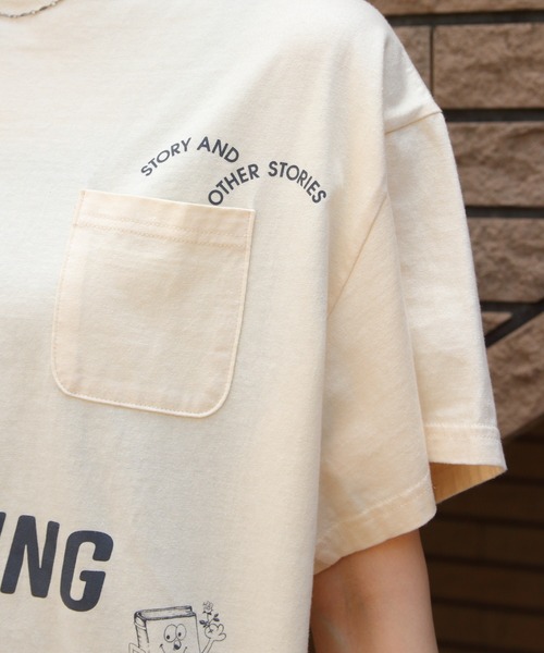 「THE SHINZONE」 半袖Tシャツ FREE ナチュラル レディース_画像4