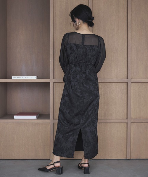 「feepur」 長袖ワンピース SMALL グレー レディース_画像6