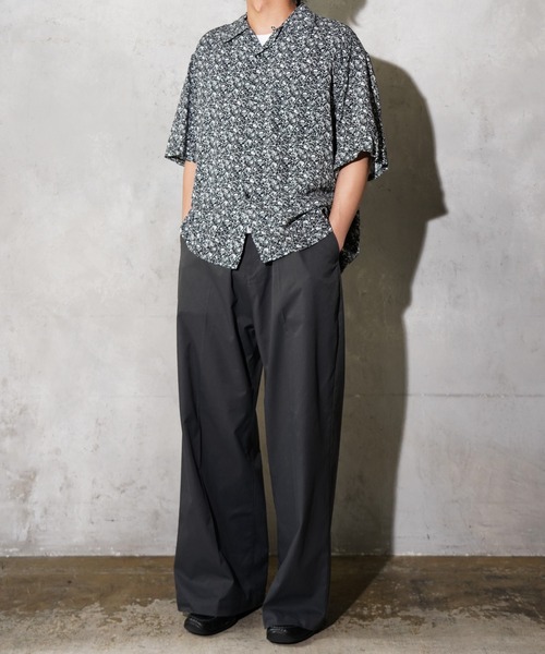 TOWNCRAFT（タウンクラフト） シャツ PRINTED LOOP COLLAR SS SHIRT 総