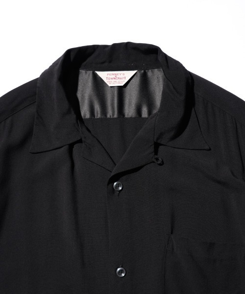 TOWNCRAFT（タウンクラフト） シャツ 半袖 PRINTED LOOP COLLAR SS