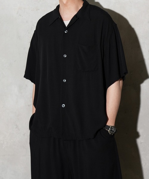 TOWNCRAFT（タウンクラフト） シャツ 半袖 PRINTED LOOP COLLAR SS