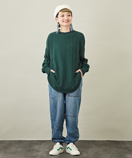 「CUBE SUGAR」 デニムパンツ M ライトブルー レディース_画像6