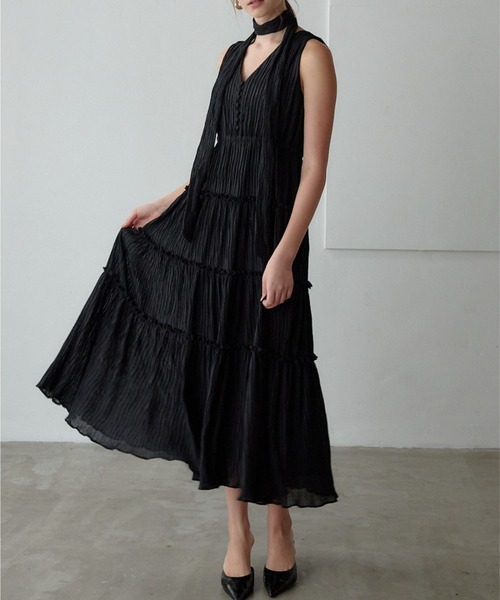 ORGUE（オルグ） ワンピース Tiered flare one-piece/ティアードフレア