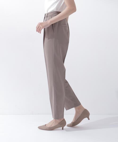 パンツ サマードライタッチ SETUP ワンタックパンツ レディースの画像