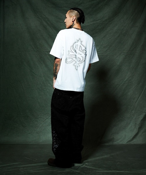 SUPPLIER（サプライヤー） tシャツ Tシャツ｜Spray Cross Rhinestone