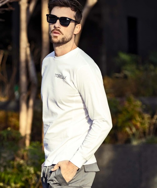 1PIU1UGUALE3 RELAX 長袖Tシャツ M ブラック メンズ : ZOZOTOWN Yahoo