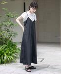 ワンピース 半袖 「洗濯可」ワッシャーナイロン...の詳細画像5