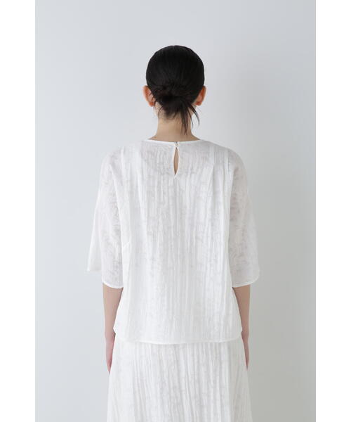 「human woman」 半袖ブラウス MEDIUM ホワイト レディース_画像6
