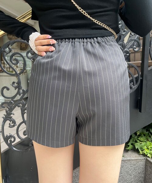 「OLIVE des OLIVE」 「Belle Charme」ショートパンツ FREE チャコールグレー レディース_画像2