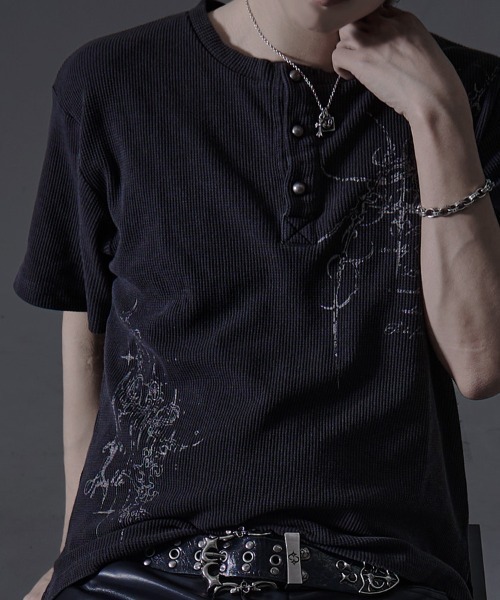 ヘンリーネック tシャツ 「RUDOL/ルドル」ピグメント加工ヘンリーネックTEE メンズ レディース | RUDOL | 08