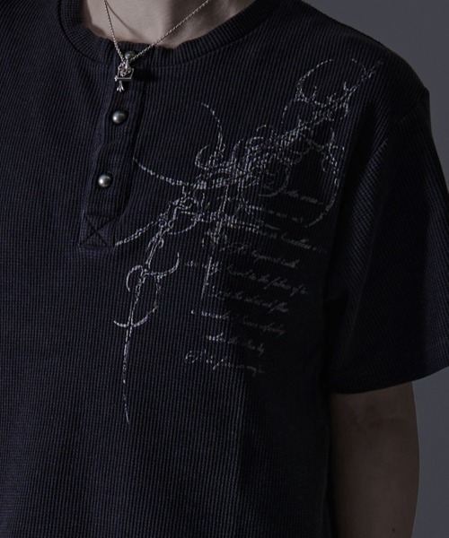 ヘンリーネック tシャツ 「RUDOL/ルドル」ピグメント加工ヘンリーネックTEE メンズ レディース | RUDOL | 03
