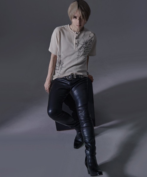 ヘンリーネック tシャツ 「RUDOL/ルドル」ピグメント加工ヘンリーネックTEE メンズ レディース | RUDOL | 12