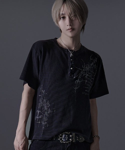 ヘンリーネック tシャツ 「RUDOL/ルドル」ピグメント加工ヘンリーネックTEE メンズ レディース | RUDOL | 02