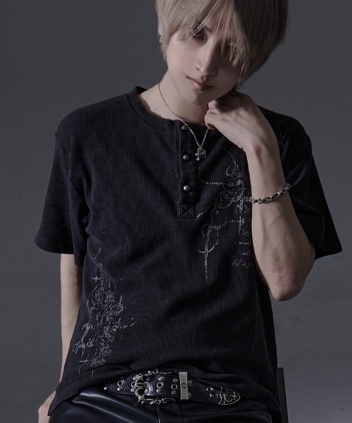 ヘンリーネック tシャツ 「RUDOL/ルドル」ピグメント加工ヘンリーネックTEE メンズ レディース | RUDOL | 06