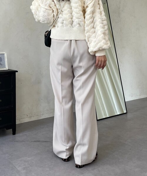 「prose verse」 スラックス LARGE グレー レディース_画像8