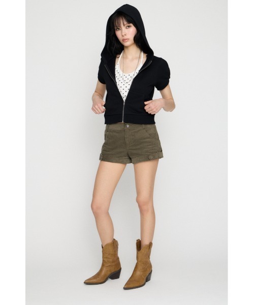 LAGUA GEM（ラグアジェム） パーカー PUFF SLEEVE ZIP トップス