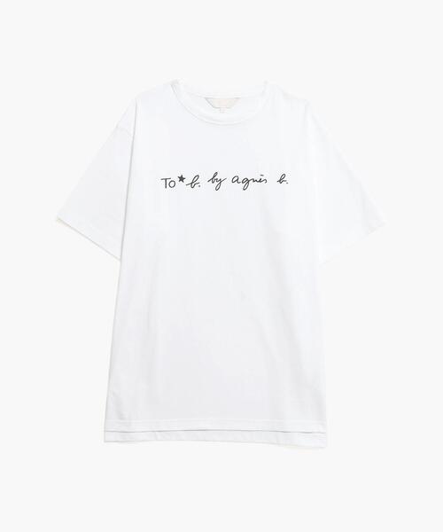 「To b. by agnes b.」 7分袖カットソー 40 ホワイト レディース_画像6