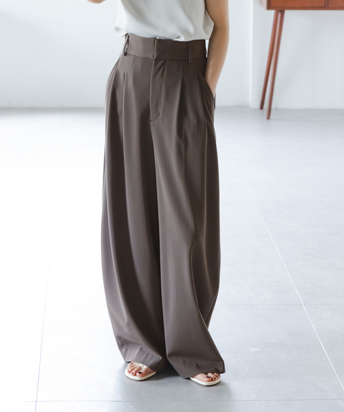 「NOBLE」 パンツ 40 ホワイト レディース_画像2