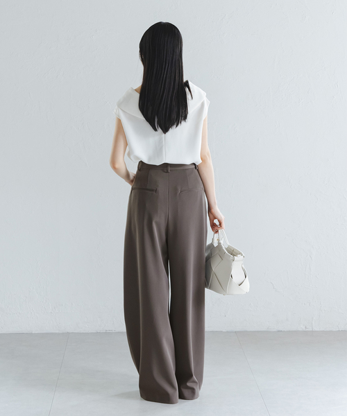 「NOBLE」 パンツ 40 ホワイト レディース_画像5